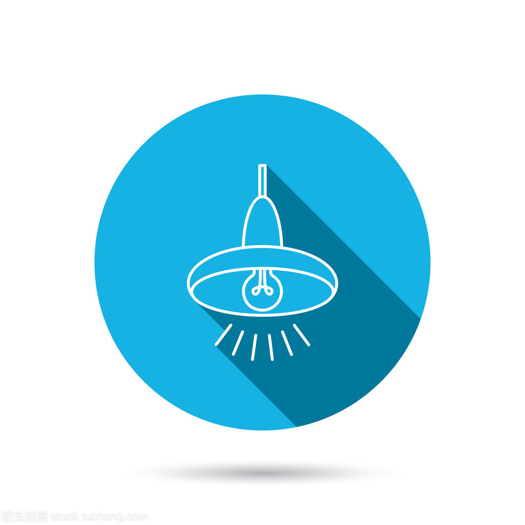 天花板燈圖標(biāo)。燈光照明標(biāo)志